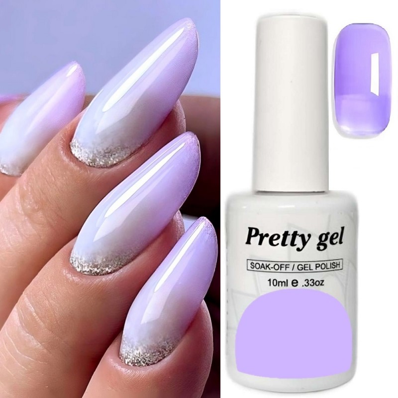 Amethyst 48 Витражен топ гел лак Pretty Jelly Glass