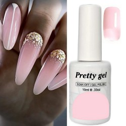 Charm Pink 9 Витражен топ гел лак Pretty Jelly Glass