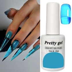 Capri 15 Витражен топ гел лак Pretty Jelly Glass