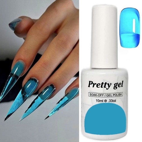 Capri 15 Витражен топ гел лак Pretty Jelly Glass