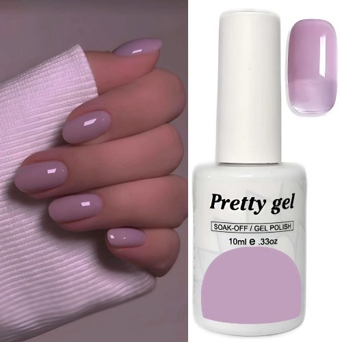 Violet 63 Витражен топ гел лак Pretty Jelly Glass