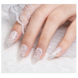 Топ лак Pretty с бели точки микс размер- без лепкав слой-foto5