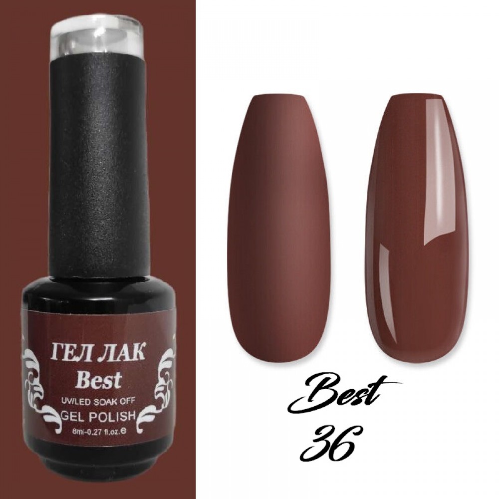 Гел лак Best 36 Махагоново-Кафяв