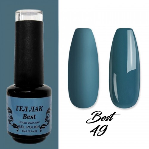 Гел лак Best 49 Лазурно Син