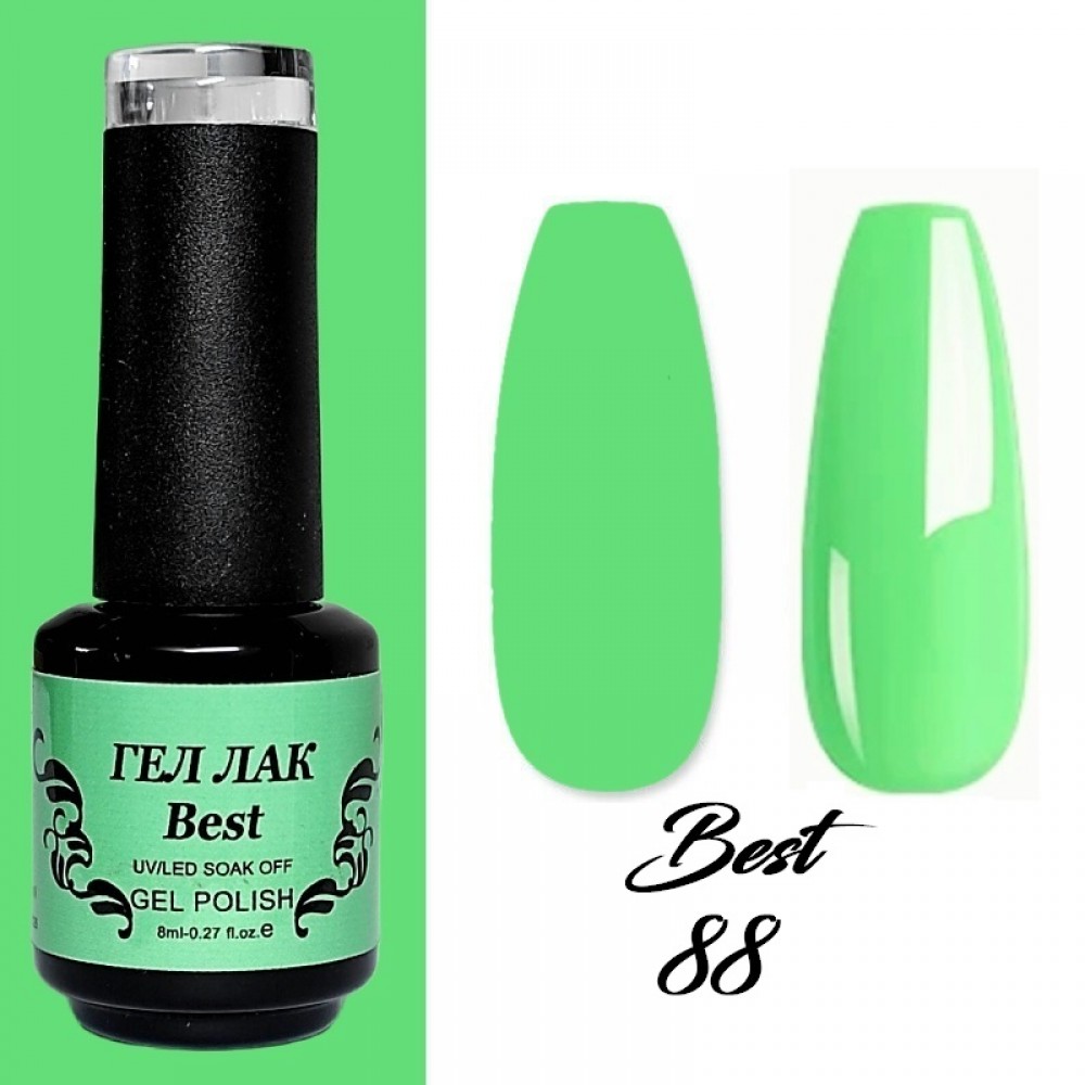 Гел лак Best 88 Млечно Зелен