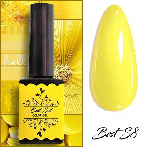 Гел лак Best S8 Жълт