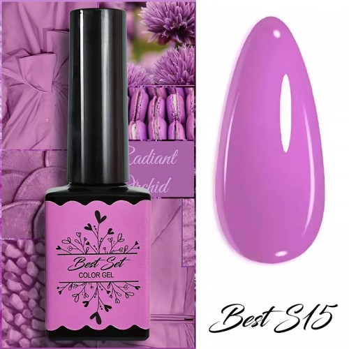 Гел лак Best S15 Розово-Лилав