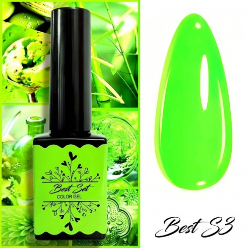 Гел лак Best S3 Зелен НЕОН