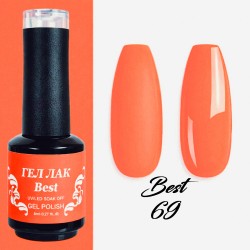 Best - гел лак 68 Коралов Неон Best - гел лак 68 Коралов Неон