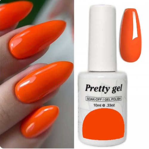 Гел лак Pretty 556 Портокалов неон