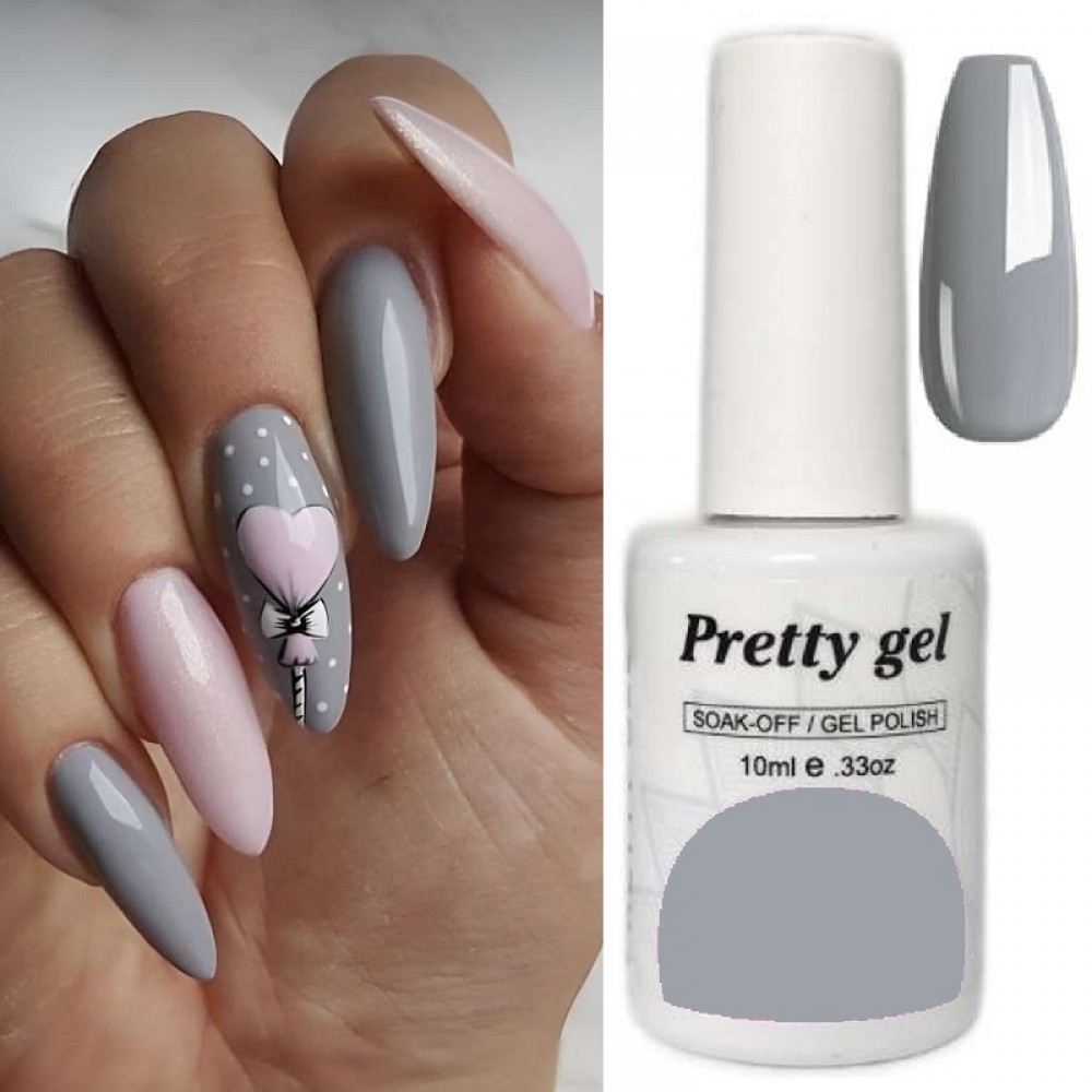 Гел лак Pretty 919 Сладко Сиво