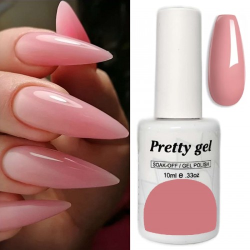 Гел лак Pretty Основа за френски маникюр 102-полупрозрачен
