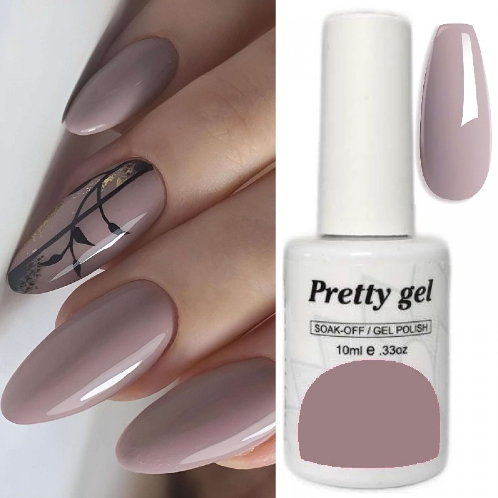 Гел лак Pretty 175 Нежно Сиво-Лилаво Усещане