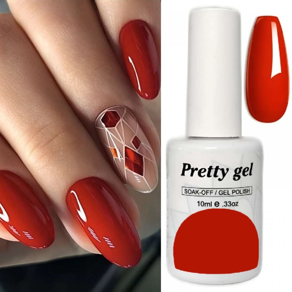 Гел лак Pretty 19 Нахално Червен цвят