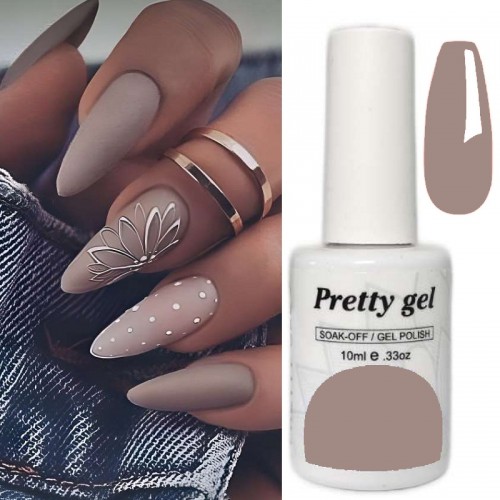 Гел лак Pretty 879 Мляко с Какао