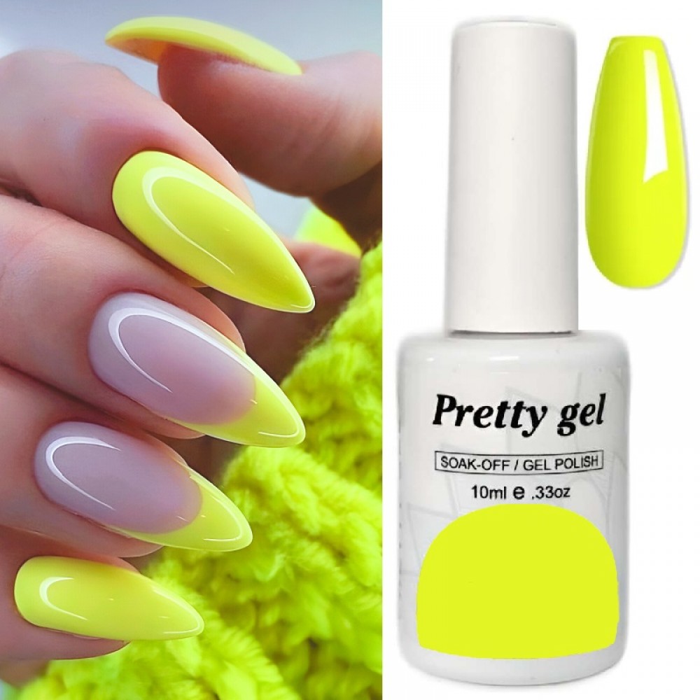 Гел лак Pretty 906 Неоново жълт Гел лак Pretty 906 Неоново жълт