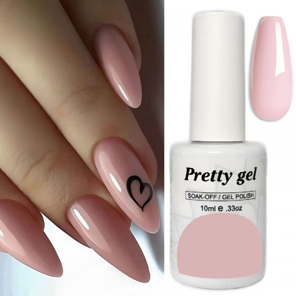 Гел лак Pretty 220 Ефирна Роза - полупрозрачен