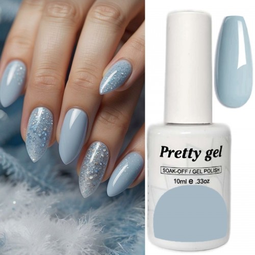 Гел лак Pretty 513 Гълъбово Синьо