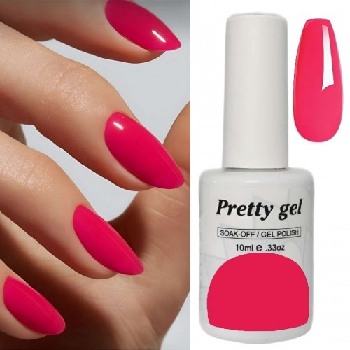 Гел лак Pretty 182 Нежен Неонов Бонбон