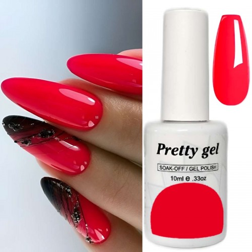 Гел лак Pretty A17 Озаряващо Червено