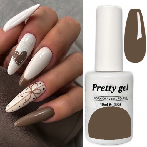 Гел лак Pretty 1456 Млечен Шоколад