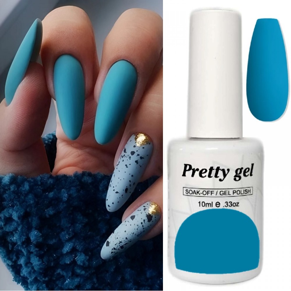 Гел лак Pretty 444 Лазурно Син