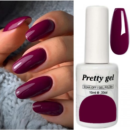 Гел лак Pretty 472 Тъмно-Лилав Кашмир