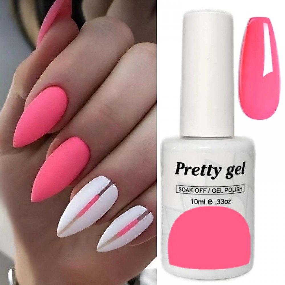 Гел лак Pretty 863 Розов Неон