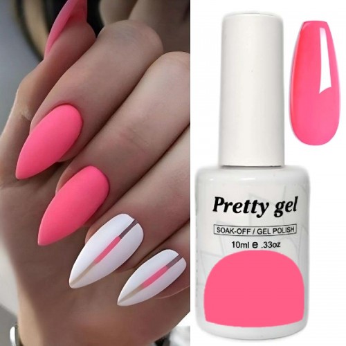 Гел лак Pretty 863 Розов Неон