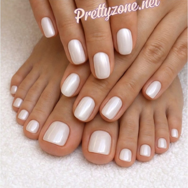 Pearl 1 Гел лак Pretty Бяла Перла-foto2