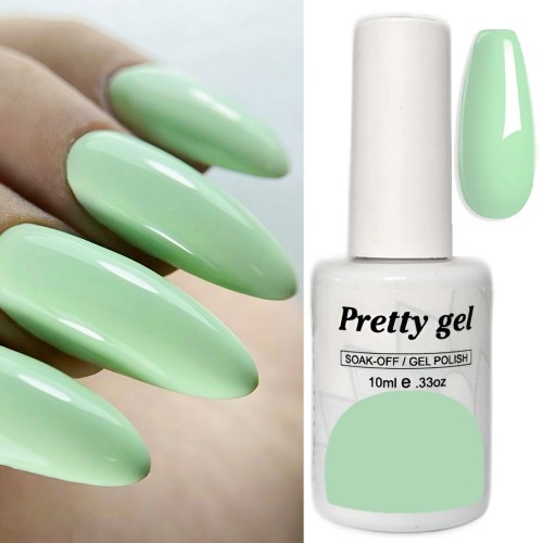 Гел лак Pretty 1428 Зелен Чай