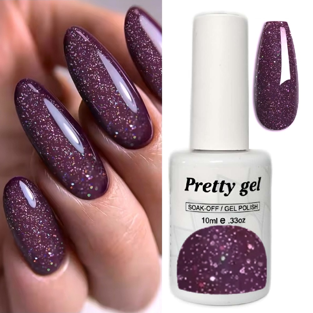 Гел лак Pretty 612 Бляскав Лилав Виолет 15мл.