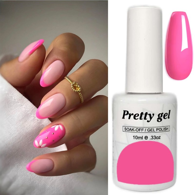 Гел лак Pretty 808 Неонова Роза Гел лак Pretty 808 Неонова Роза