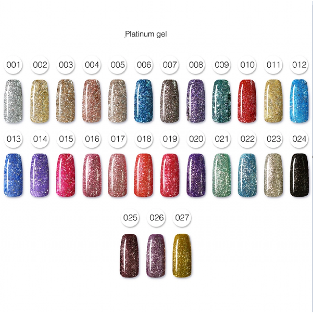 ЦВЕТЕН UV/LED ГЕЛ PRETTY Platinium-10 гр в кутийка Супер покривен