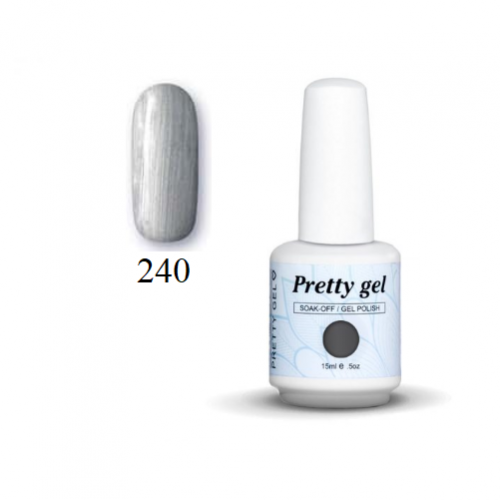 Гел лак Pretty 240 Сива перла