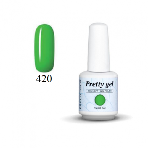 Гел лак Pretty 420 светло зелен