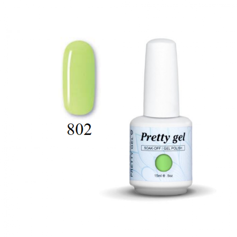 Гел лак Pretty 802 Светла резида