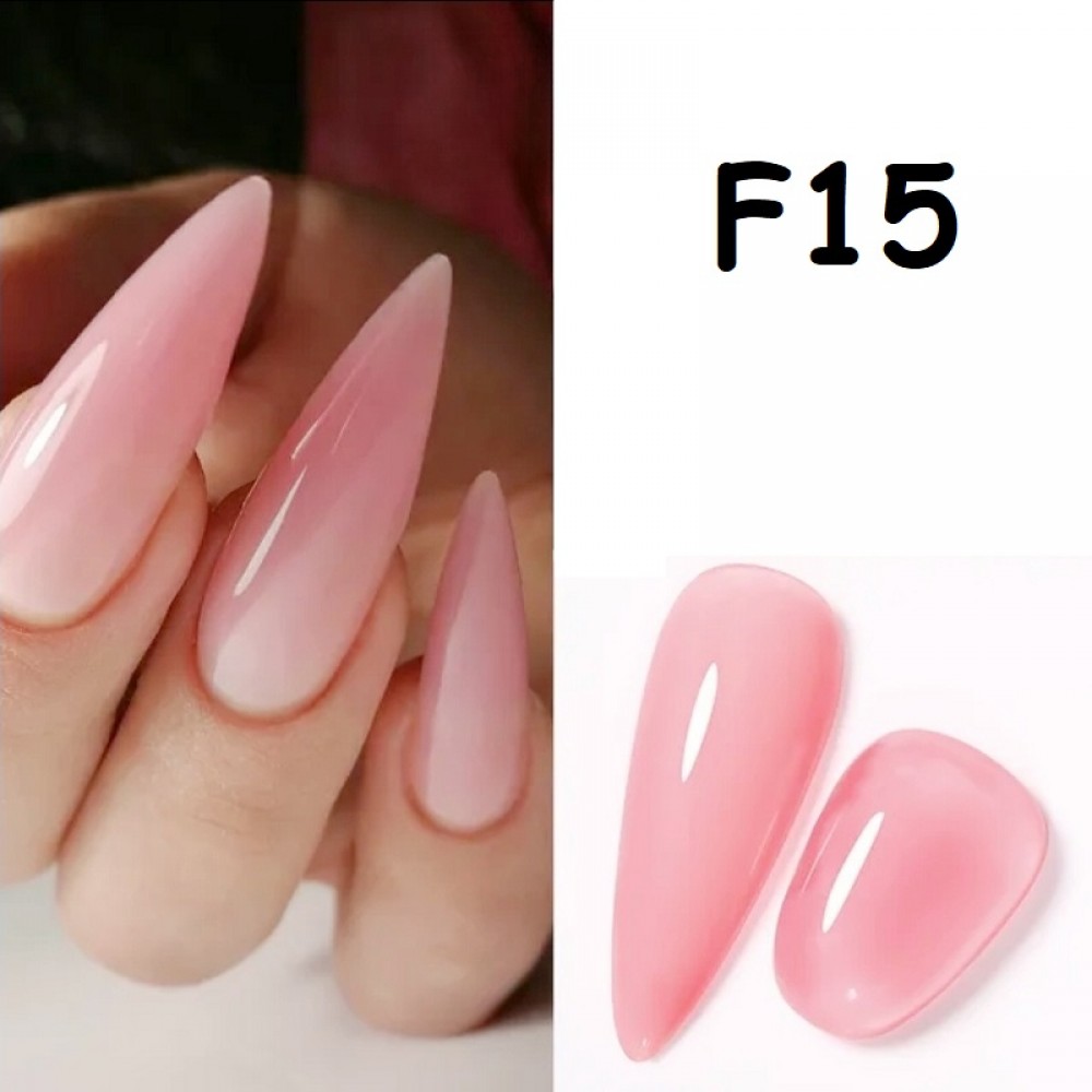 Гел лак Pretty F - за френски маникюр - 15 мл