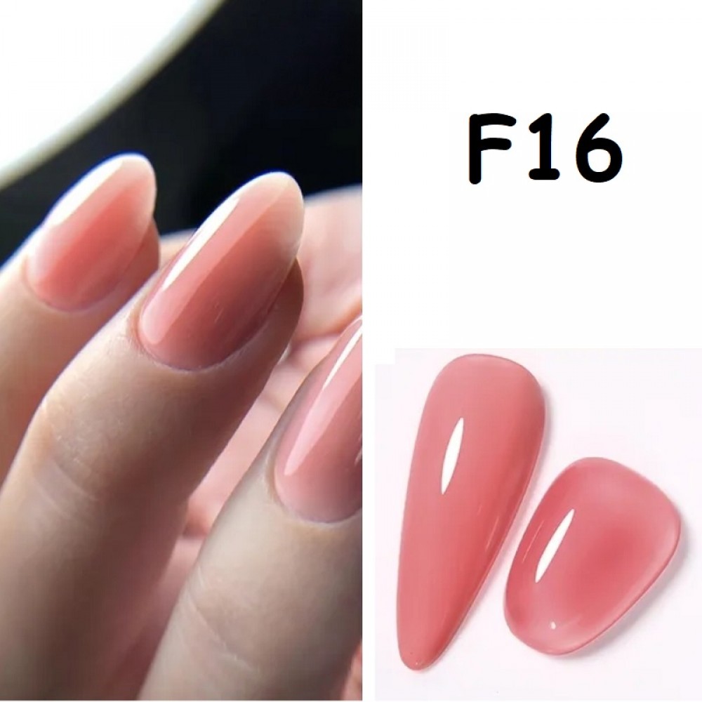 Гел лак Pretty F - за френски маникюр - 15 мл