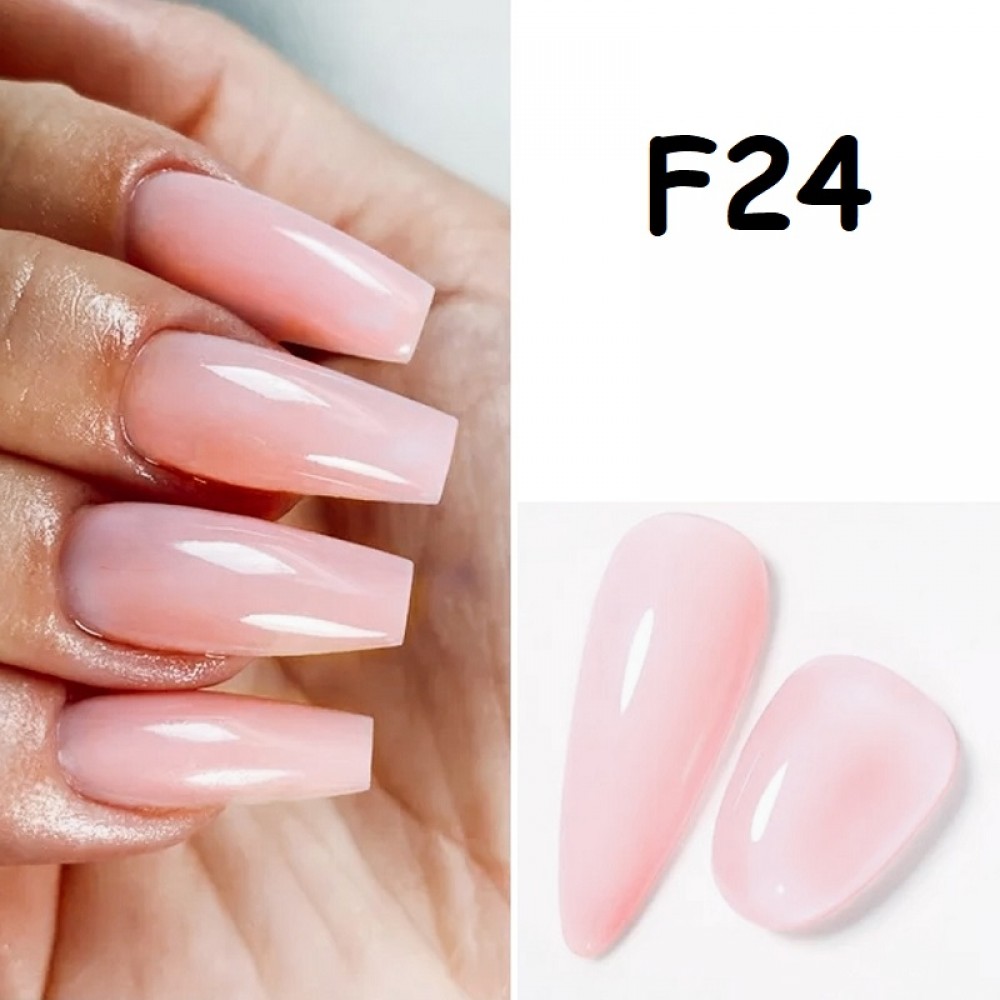 Гел лак Pretty F - за френски маникюр - 15 мл