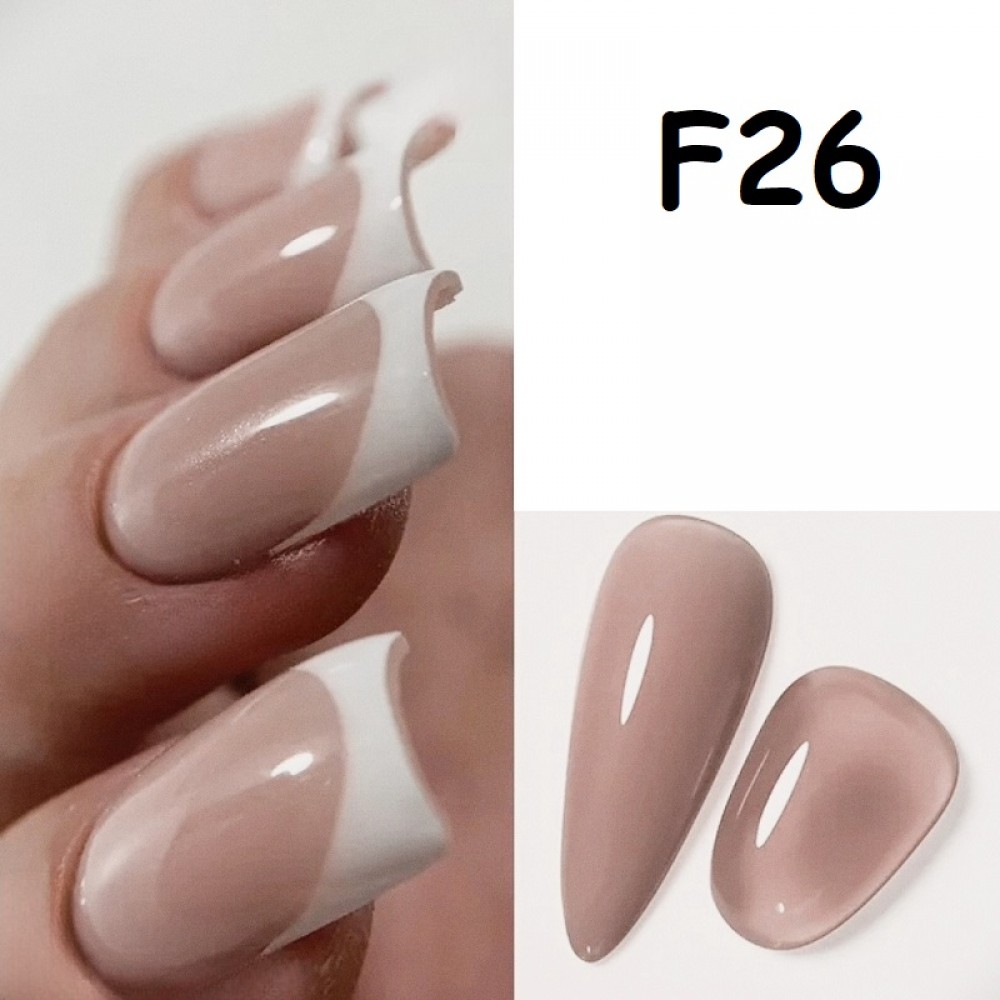 Гел лак Pretty F - за френски маникюр - 15 мл