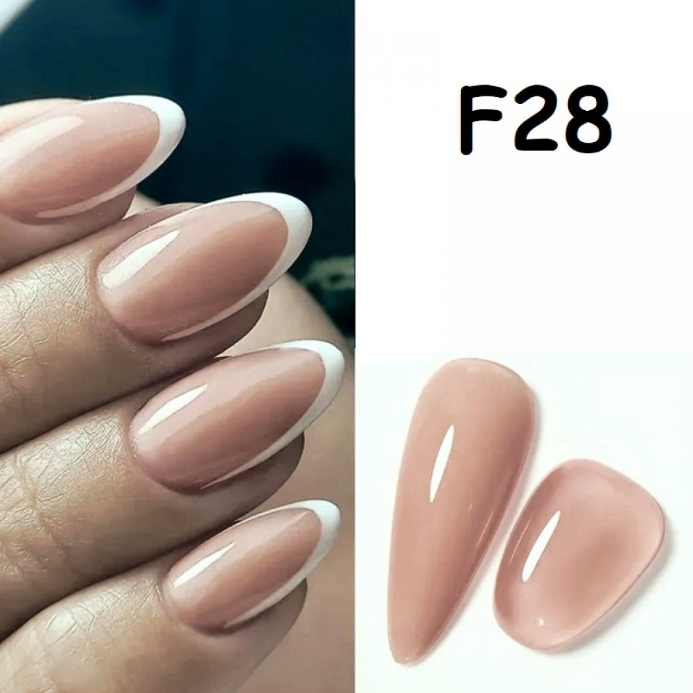 Гел лак Pretty F - за френски маникюр - 15 мл