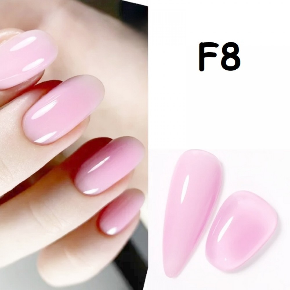 Гел лак Pretty F - за френски маникюр - 15 мл