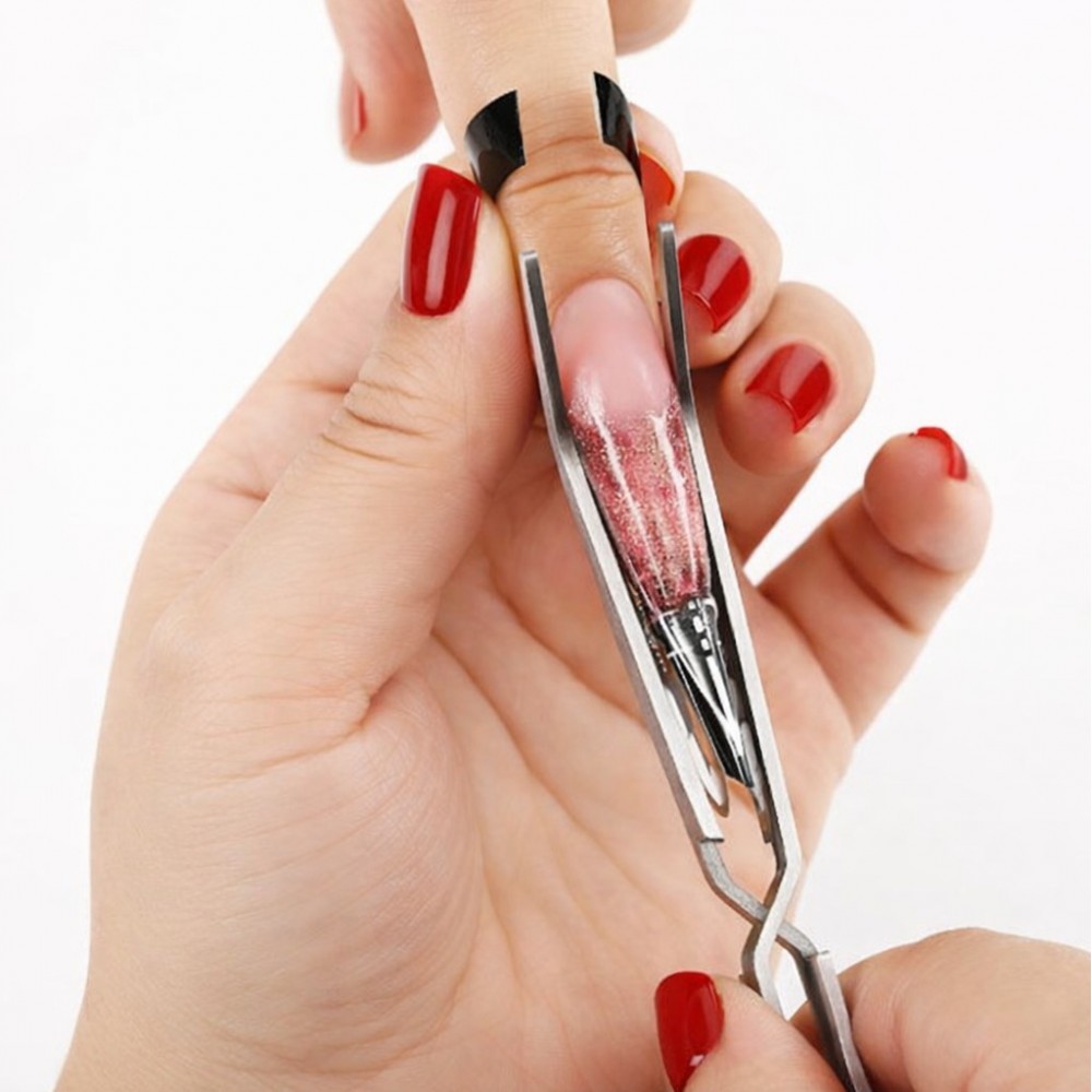 Крива Х-образна пинсета DI-1203