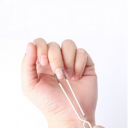 Крива Х-образна пинсета DI-1203-foto4