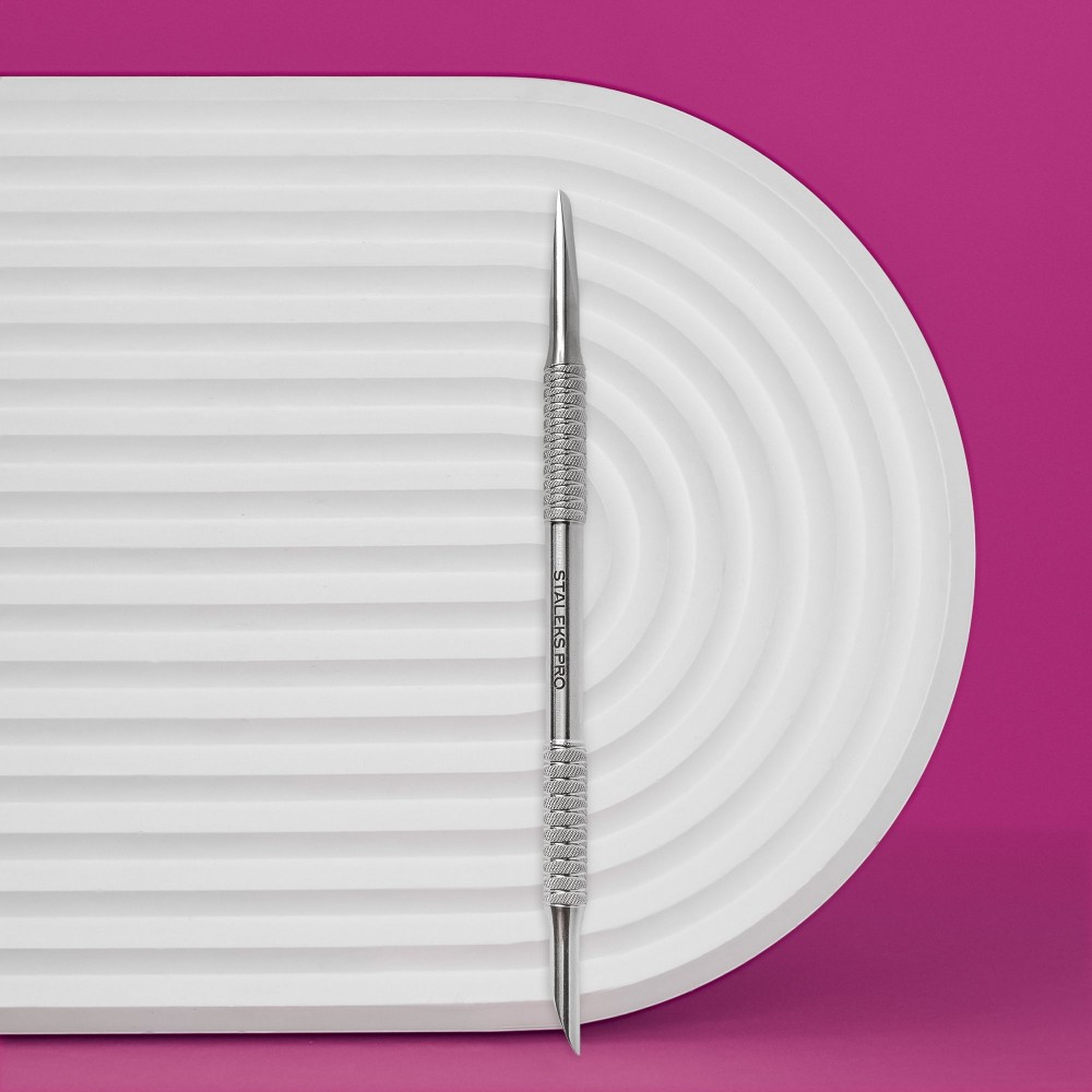 Професионален Двустранен избутвач Staleks EXPERT 90/5 Скосен+Прав