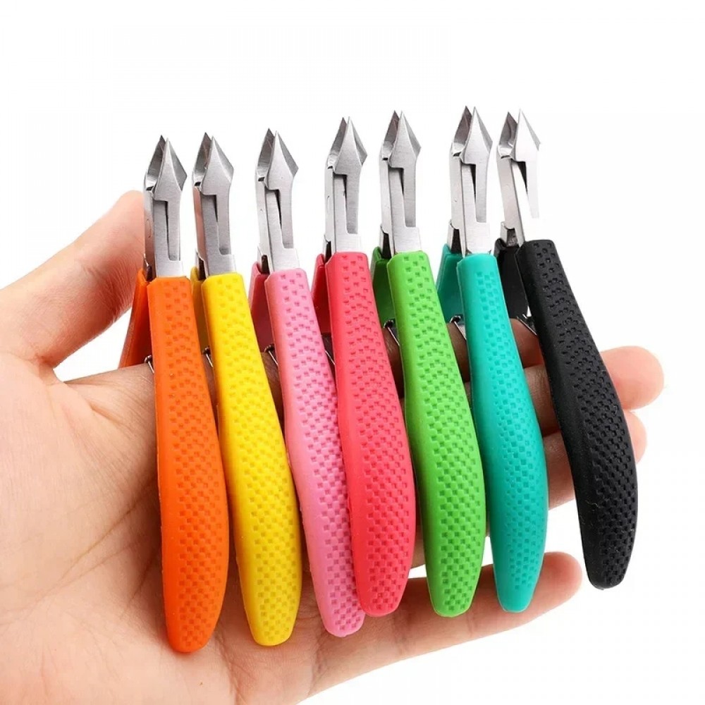 Клещи за кожички светло розови дръжки