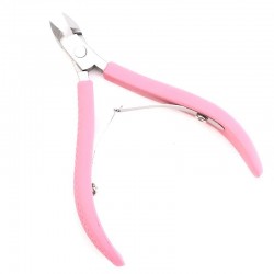 Клещи за кожички светло розови дръжки-foto2