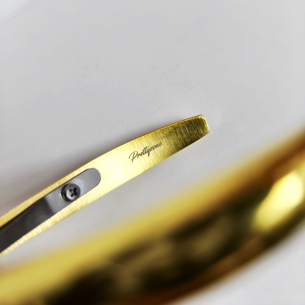 Златни професионални клещи за маникюр Pretty – супер остър резец 8 мм 55025