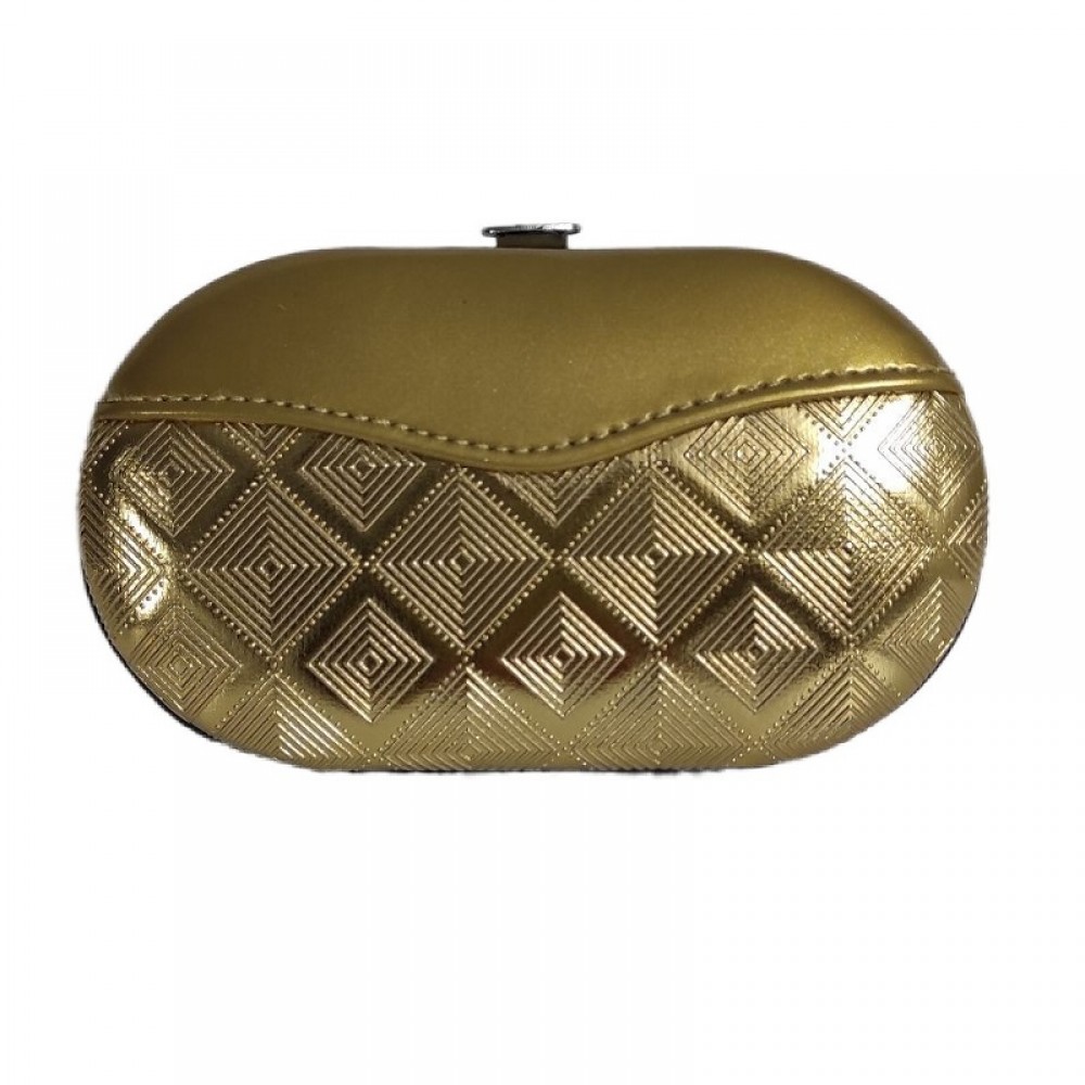 Комплект инструменти за маникюр и педикюр Овал-злато